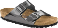 Birkenstock Arizona Soft Footbed -Shoes Sales Store birkenstock arizona soft footbed metallic anthracite leather 100029 79746.1700929797