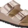 Birkenstock Women's Arizona Electric Metallic -Shoes Sales Store birkenstock womens arizona electric metallic copper birko flor 1023960 16830.1686372333.600.600