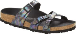 Birkenstock Women's Franca Vegan -Shoes Sales Store birkenstock womens franca vegan iridescent black microfiber 1021262 35356.1686261938