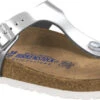 Birkenstock Women's Gizeh Soft Footbed -Shoes Sales Store birkenstock womens gizeh soft footbed metallic silver leather 1003674 18268.1686272847.600.600