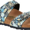 Birkenstock Women's Sydney Vegan -Shoes Sales Store birkenstock womens sydney vegan floral blue birko flor 102156 52368.1657897980