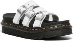 Dr. Martens Women's Blaire Slide Sandal -Shoes Sales Store dr martens womens blair slide sandal white hydro leather 25456100 94852.1652102374