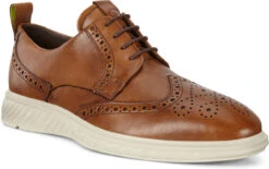 ECCO Men's ST.1 Hybrid Lite Wingtip Brogue -Shoes Sales Store ecco mens st 1 hybrid lite wingtip brogue brown 83720401112 43696.1597881418