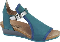 Naot Fiona -Shoes Sales Store naot womens fiona teal oily blue nubuck silver luster leather 98329.1624506006