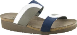 Naot Frankie -Shoes Sales Store naot womens frankie white diamond leather blue khaki patina elastic 4026 sft 25277.1624910393