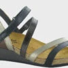 Naot Hero -Shoes Sales Store naot womens hero jet black leather pewter leather walnut leather soft black leather pewter leather 5047 nye 96086.1647363952