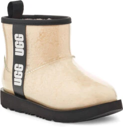 UGG Big Kids Classic Clear Mini II -Shoes Sales Store ugg kids classic clear mini 2 natural black 1112386k nblc 70299.1656432983