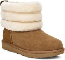 UGG Kids Fluff Mini Quilted -Shoes Sales Store ugg kids fluff mini quilted chestnut 1103612k che 28948.1603813196