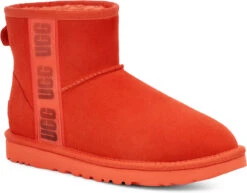 UGG Women's Classic Mini Side Logo II -Shoes Sales Store ugg womens classic mini side logo 2 hazard orange 1134962 hong 78508.1662579291
